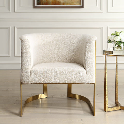 Timeless Minimalist Modern Barrel Upholstered Accent Chair