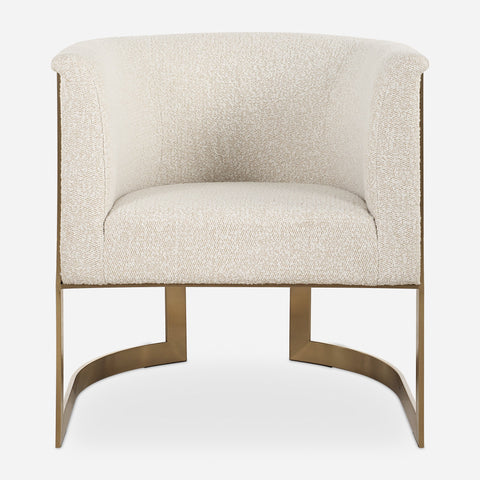 Timeless Minimalist Modern Barrel Upholstered Accent Chair