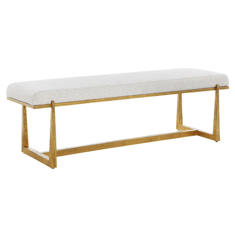 Midas Timeless Minimalist Modern Upholstered Accent Bench