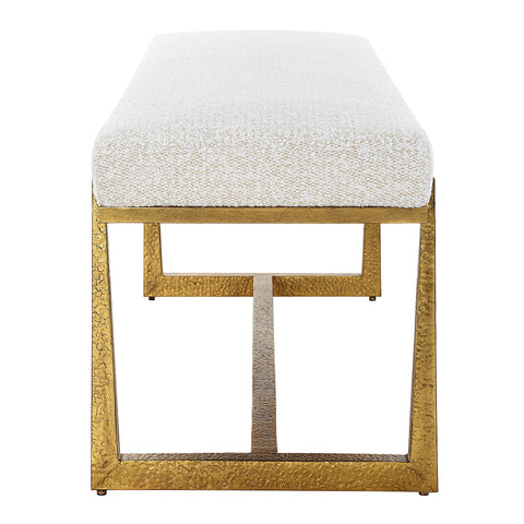 Midas Timeless Minimalist Modern Upholstered Accent Bench