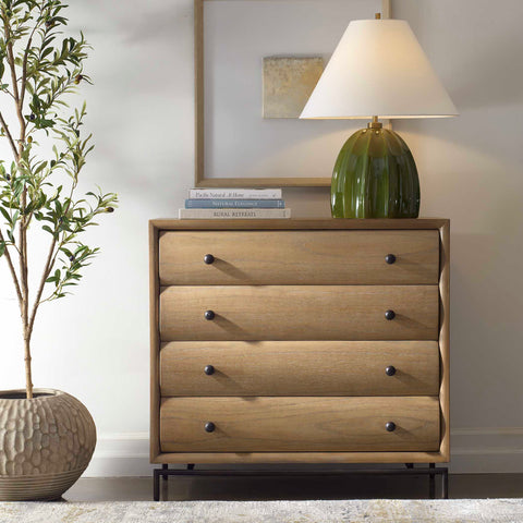 Millard Contemporary Accent Chest with Knob Handles