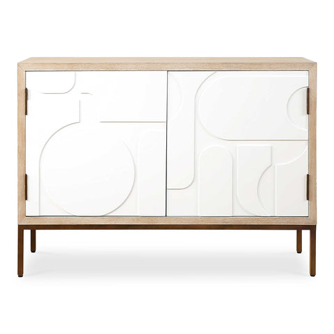 Weimar Contemporary Two Tone Accent Cabinet