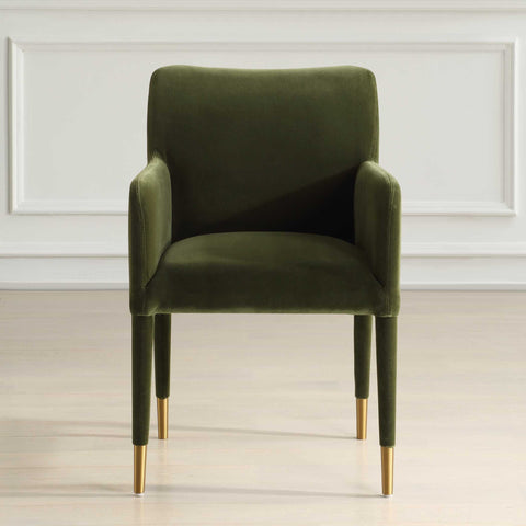 Timeless Minimalist Modern Parsons Upholstered Dining Armchair