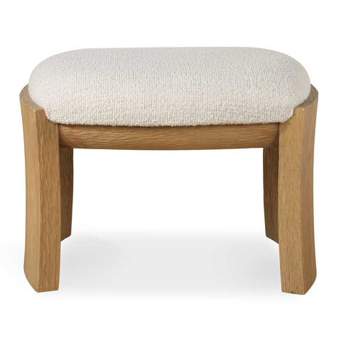 Soft Scandinavian Upholstered Accent Bench with Splayed Legs