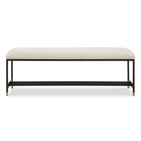 Timeless Minimalist Modern Lounge Bench with Upholstered Finish
