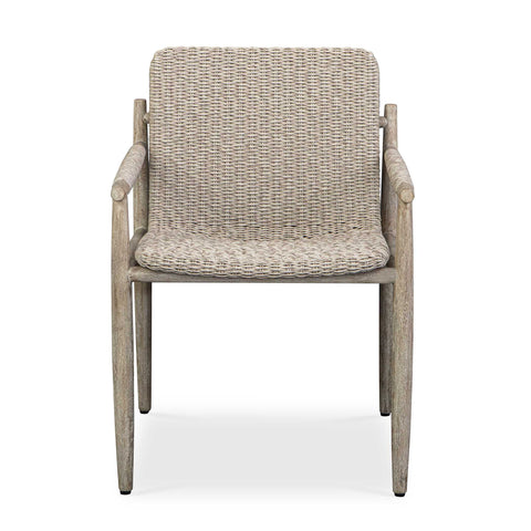 Sumba Modern Accent Chair with Curved Armrests Outdoor Furniture