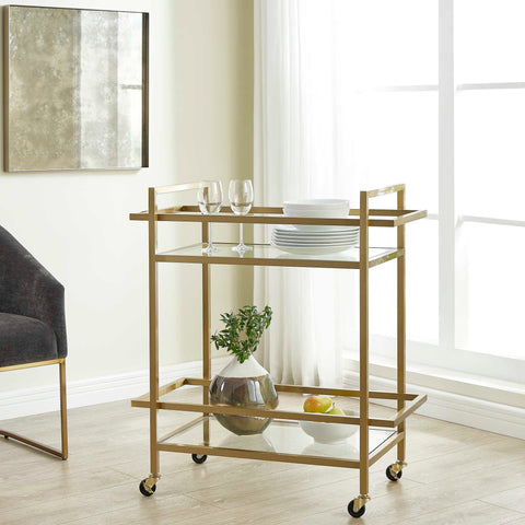 Erena Modern Rectangle Bar Cart