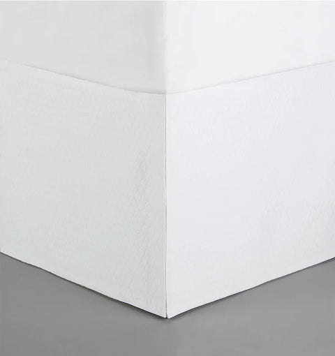 Minimalist Geometric Stitched Soft Bedskirt