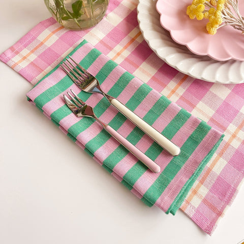 Powered by People Archive NY Flora Bohemian Stripe Dinner Napkin Sets - Set of 4