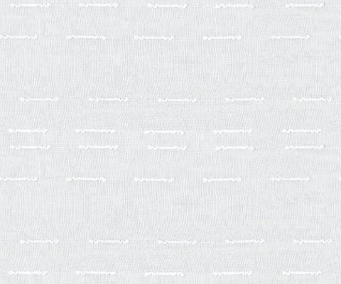 Geometric Designer Fabric in Snow White - 280cm