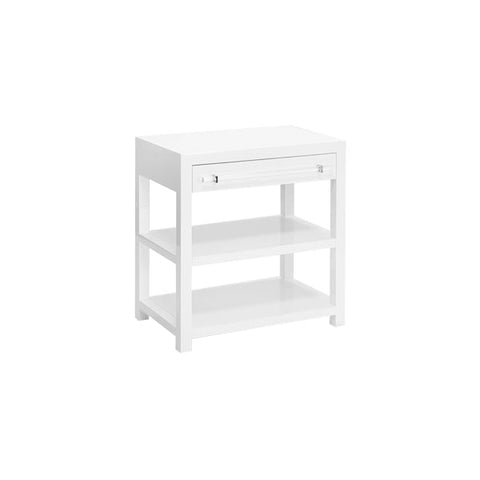 Worlds Away Timeless Minimalist Nightstand with Frame Design