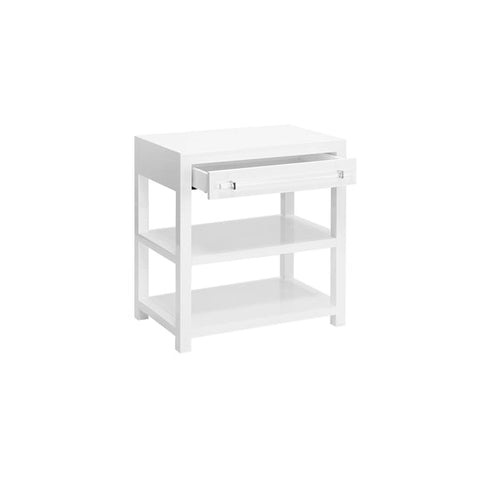 Worlds Away Timeless Minimalist Nightstand with Frame Design