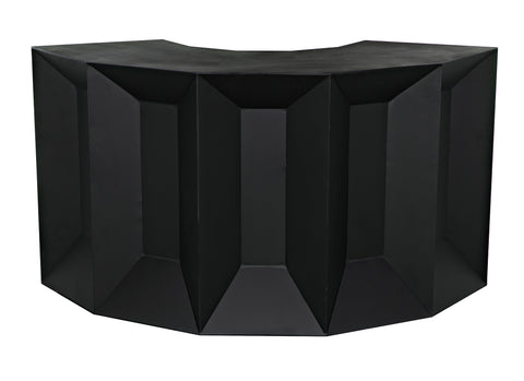 Peter Industrial Creative Drum Bar Table with Curved Design