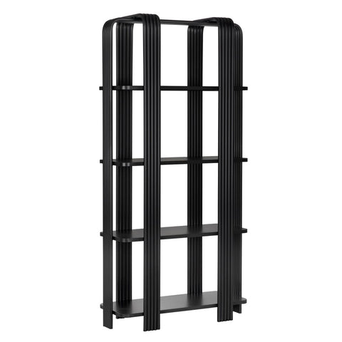 Modern Minimalist Matte Steel Bookcase