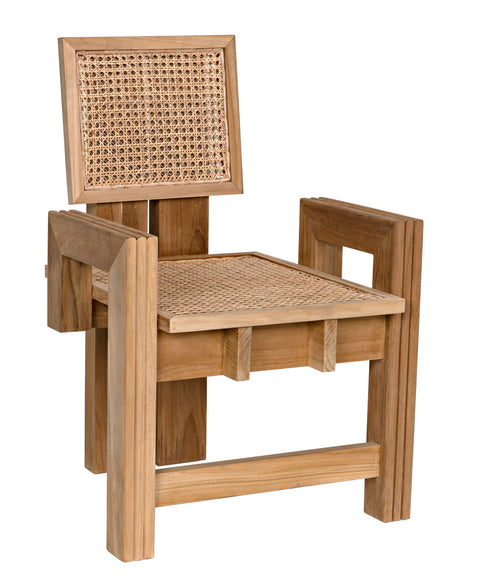 Fatima Soft Scandinavian Handmade Teak Armchair