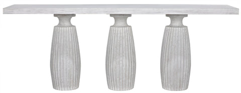 Contemporary Entryway Console with Fluted Details