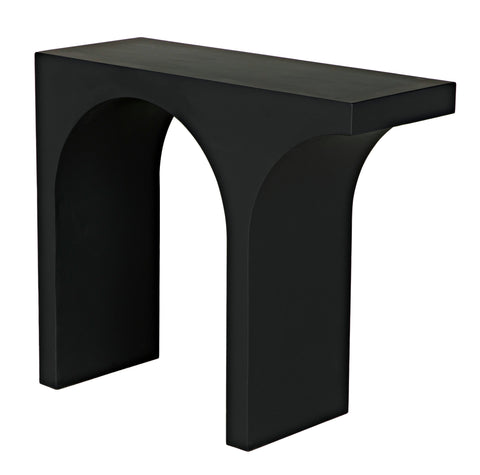 Noir Industrial Creative Curved Entryway Console
