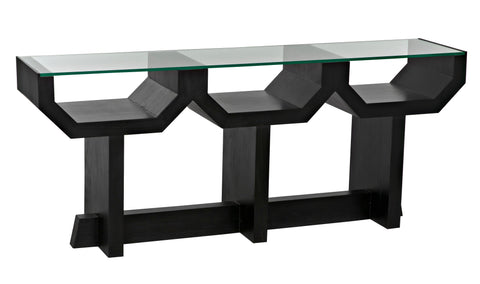 Ando Timeless Minimalist Freeform Console for Contemporary Entryway