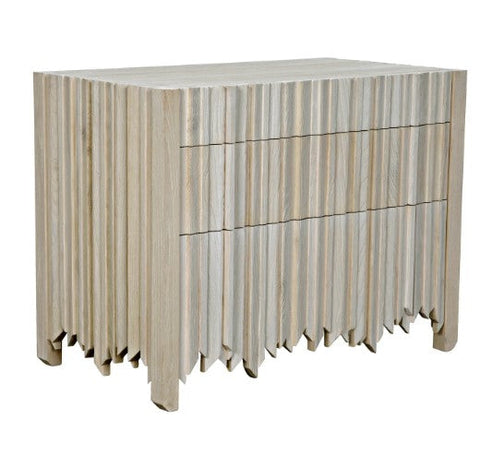 Contemporary Bachelor Chest with Inset Handles Drawer Chest