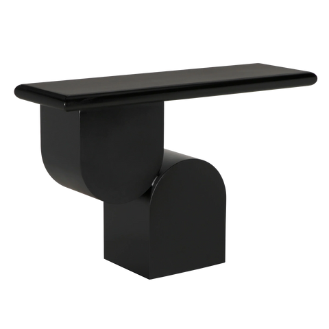 Noir Fraser Timeless Minimalist Curved Modern Console