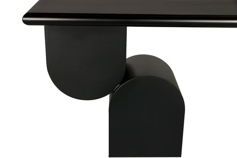 Noir Fraser Timeless Minimalist Curved Modern Console
