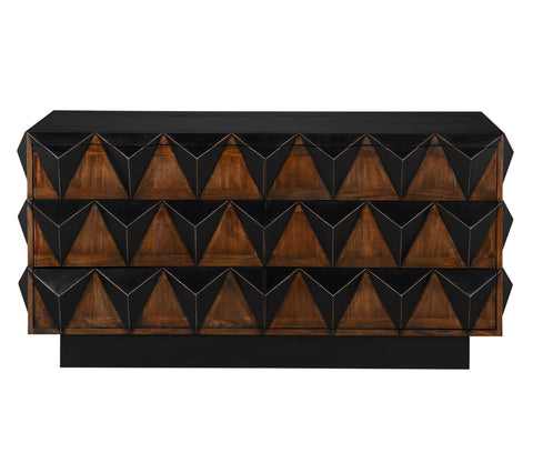 Nigel Modern Accent Chest in Two-tone Brushed Finish