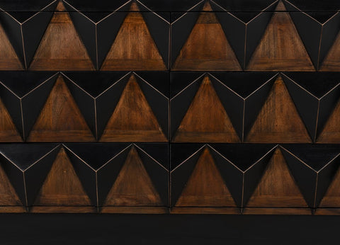 Nigel Modern Accent Chest in Two-tone Brushed Finish