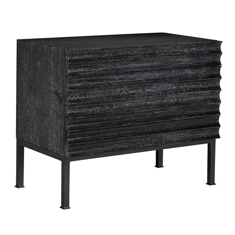 Arturo Minimalist Rectangle Console with Block Frame