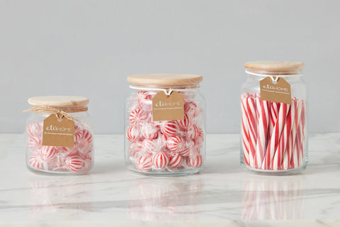 Minimalist Scandinavian Glass Food Storage Jar for Kitchen