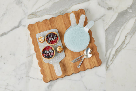 Everyday Modern Ceramic Glazed Appetizer Plate Set