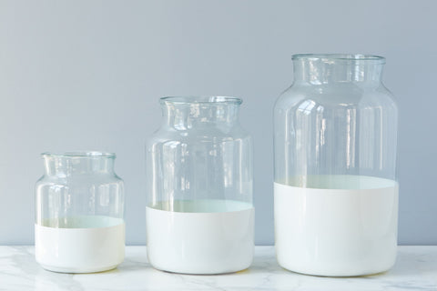 Contemporary Decorative Glass Storage Jar for Kitchen