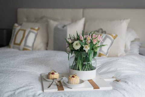 Decorating Essentials Contemporary Painted Cylinder Flower Vase