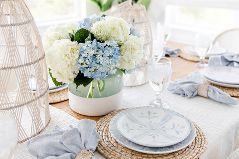 Decorating Essentials Contemporary Painted Cylinder Flower Vase