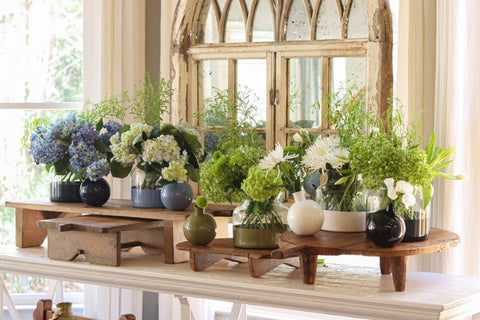 Decorating Essentials Contemporary Painted Cylinder Flower Vase