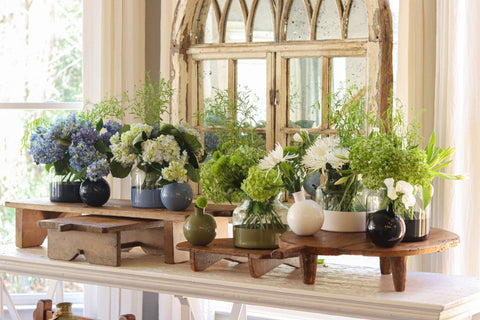 Decorating Essentials Contemporary Glossy Cylinder Flower Vase