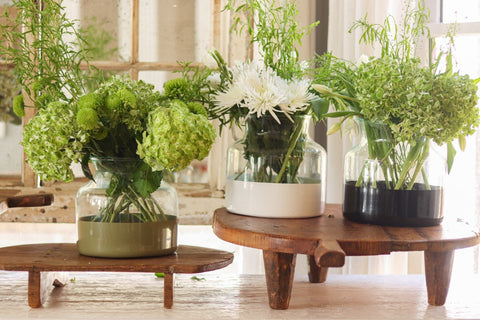 Decorating Essentials Contemporary Glossy Cylinder Flower Vase