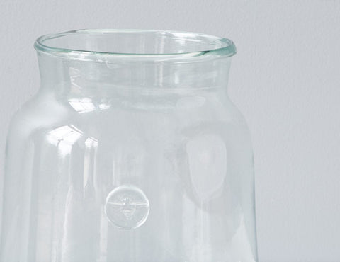 Organic Decorative Glass Storage Jar for Kitchen