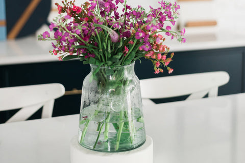 Organic Decorative Glass Storage Jar for Kitchen