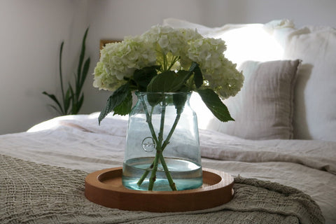 Organic Decorative Glass Storage Jar for Kitchen