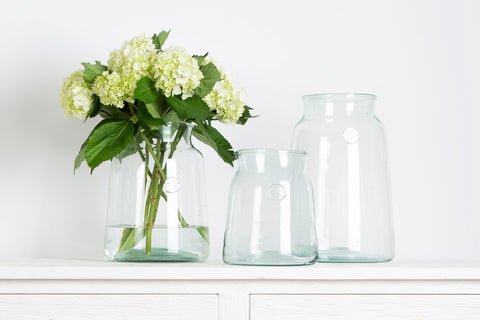 Organic Decorative Glass Storage Jar for Kitchen
