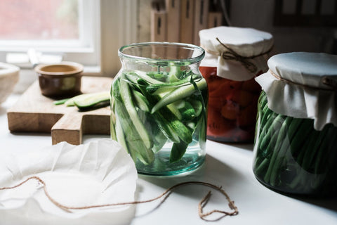 Organic Traditional Decorative Glass Canning Jar Storage