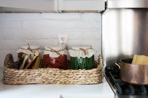 Organic Traditional Decorative Glass Canning Jar Storage