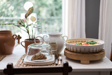 Organic Handmade Solid Serving Dish Cover