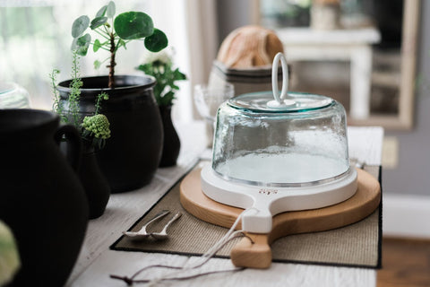 Organic Handmade Solid Serving Dish Cover