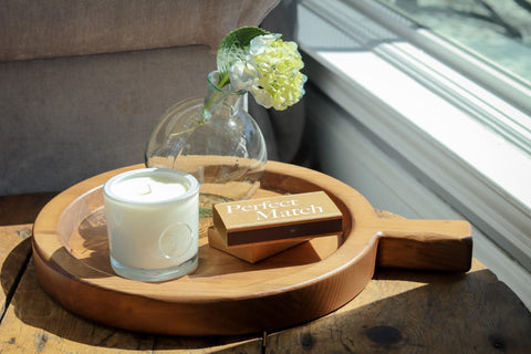 Decorating Essentials Handcrafted Glass Bud Vase in Clear