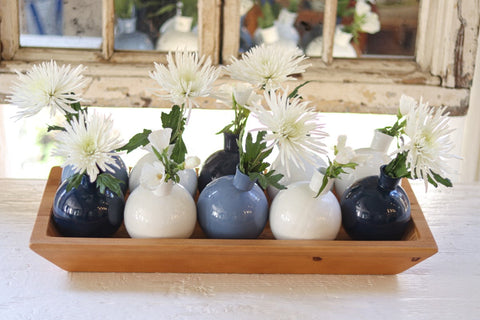 Decorating Essentials Contemporary Handcrafted Glass Bud Vase