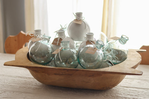 Decorating Essentials Contemporary Handcrafted Glass Bud Vase