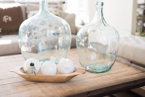 Decorating Essentials Contemporary Handcrafted Glass Bud Vase