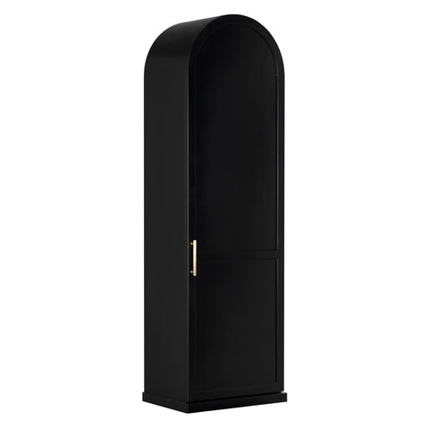 Tall Cabinet with Pull Handle Solid Cabinet