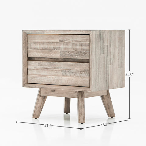 LH Imports Gia Scandinavian Timeless Minimalist Nightstand